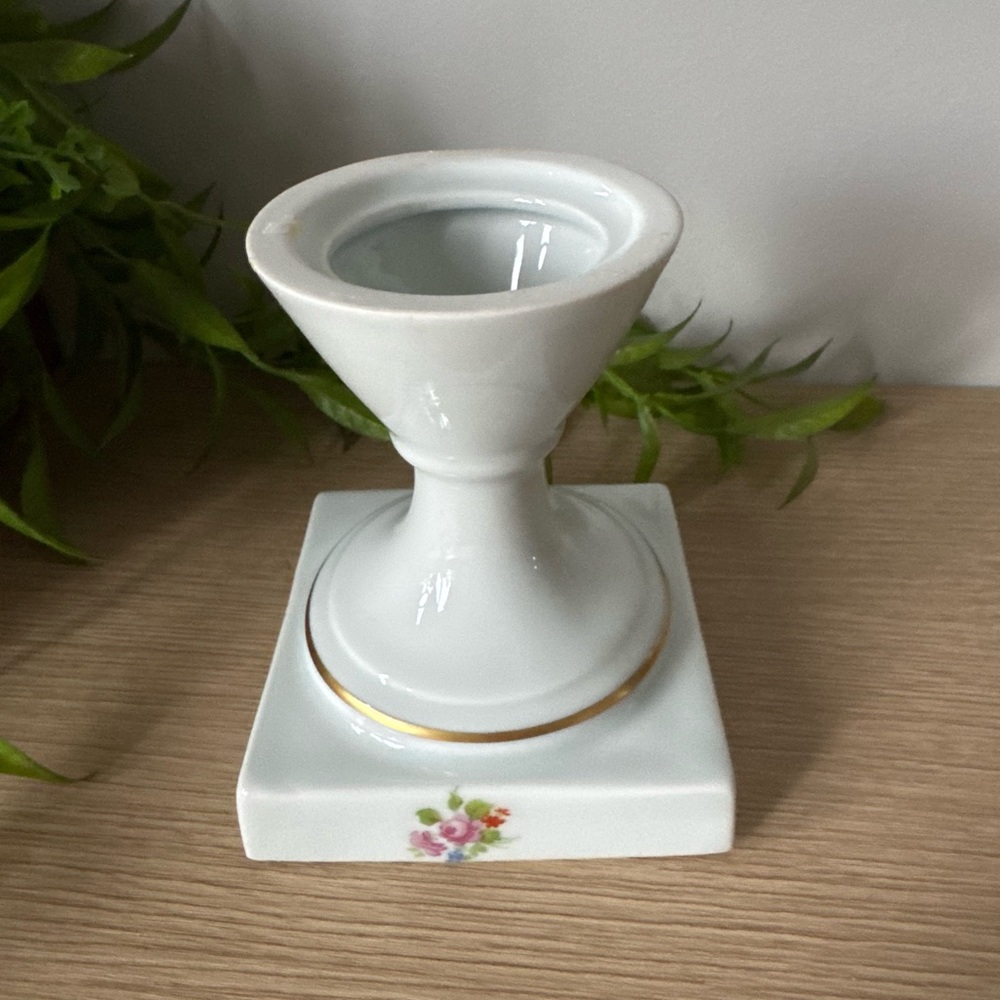 Limoges White Porcelain Candle Holder